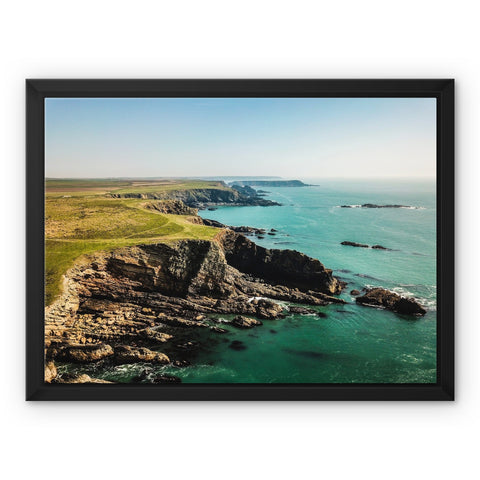 Turquoise Waters Framed Canvas