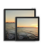 Rhossili at Sunset Framed Canvas