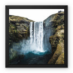 Skogafoss Waterfall Framed Canvas