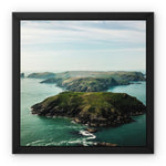 Skomer Island Framed Canvas