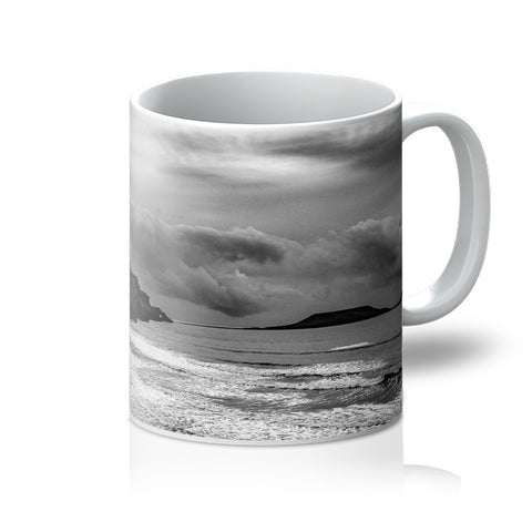 Rhossili in storm Mug