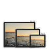 Rhossili at Sunset Framed Canvas