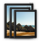 Three Cliffs Framed Canvas