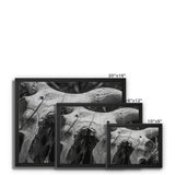 Horns Framed Canvas