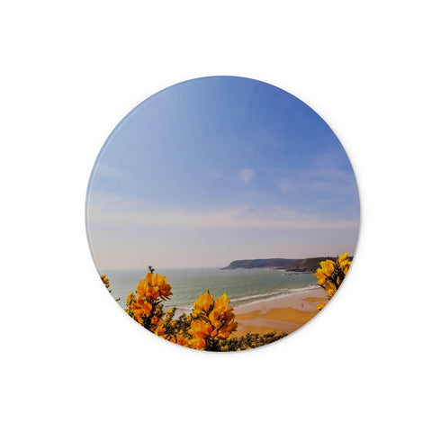 Caswell In Bloom Glass Chopping Board