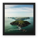 Skomer Island Framed Canvas