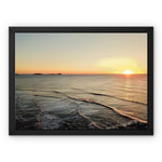 Rhossili at Sunset Framed Canvas