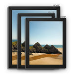 Three Cliffs Framed Canvas