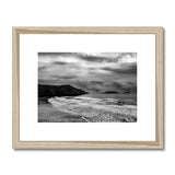 Rhossili in storm Framed & Mounted Print