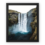 Skogafoss Waterfall Framed Canvas