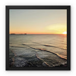 Rhossili at Sunset Framed Canvas