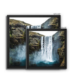 Skogafoss Waterfall Framed Canvas
