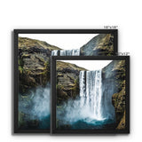Skogafoss Waterfall Framed Canvas