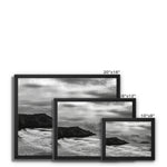 Rhossili in storm Framed Canvas