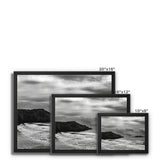 Rhossili in storm Framed Canvas