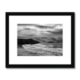 Rhossili in storm Framed & Mounted Print
