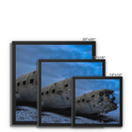 Solheimasandur Plane Wreck Framed Canvas
