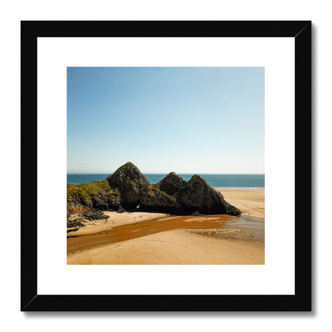 Three Cliffs Framed & Mounted Print