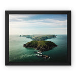 Skomer Island Framed Canvas