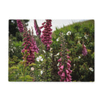Foxgloves Glass Chopping Board