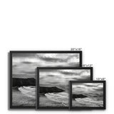 Rhossili in storm Framed Canvas