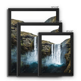 Skogafoss Waterfall Framed Canvas