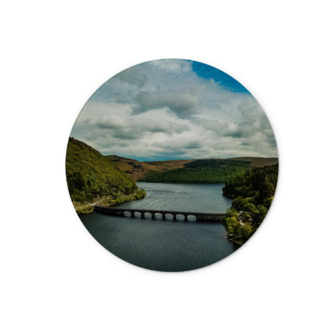 Caban Coch Reservoir Glass Chopping Board