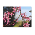 Pink Cercis Glass Chopping Board
