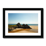 Three Cliffs Framed & Mounted Print