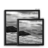 Rhossili in storm Framed Canvas