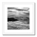 Rhossili in storm Framed & Mounted Print