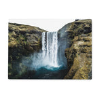 Skogafoss Waterfall Glass Chopping Board