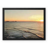 Rhossili at Sunset Framed Canvas