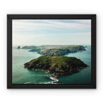 Skomer Island Framed Canvas