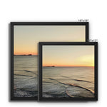 Rhossili at Sunset Framed Canvas
