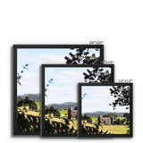 Newton House Framed Canvas