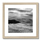 Rhossili in storm Framed & Mounted Print