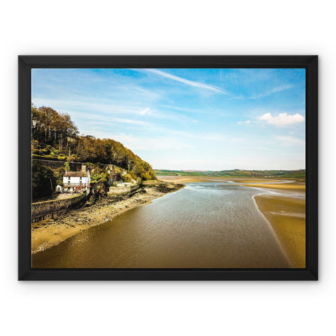 Dylan Thomas Boat House Framed Canvas