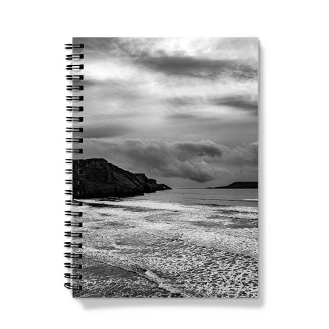 Rhossili in storm Notebook