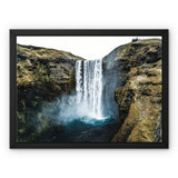 Skogafoss Waterfall Framed Canvas