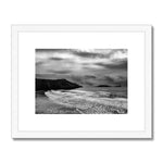 Rhossili in storm Framed & Mounted Print