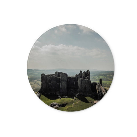 Carreg Cennen Castle Glass Chopping Board