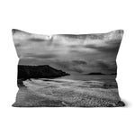 Rhossili in storm Cushion