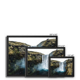 Skogafoss Waterfall Framed Canvas