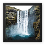 Skogafoss Waterfall Framed Canvas